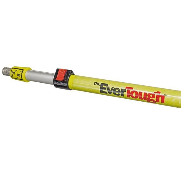 The Brush Man 3'-6' Extension Hdl, Fiberglass Outside/Aluminum Inside, 6PK H36AG-EVTP